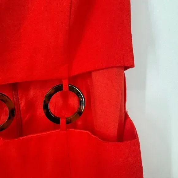 Rumer Bridget Ring Maxi Linen Dress‎ Med NWT - Picture 9 of 15